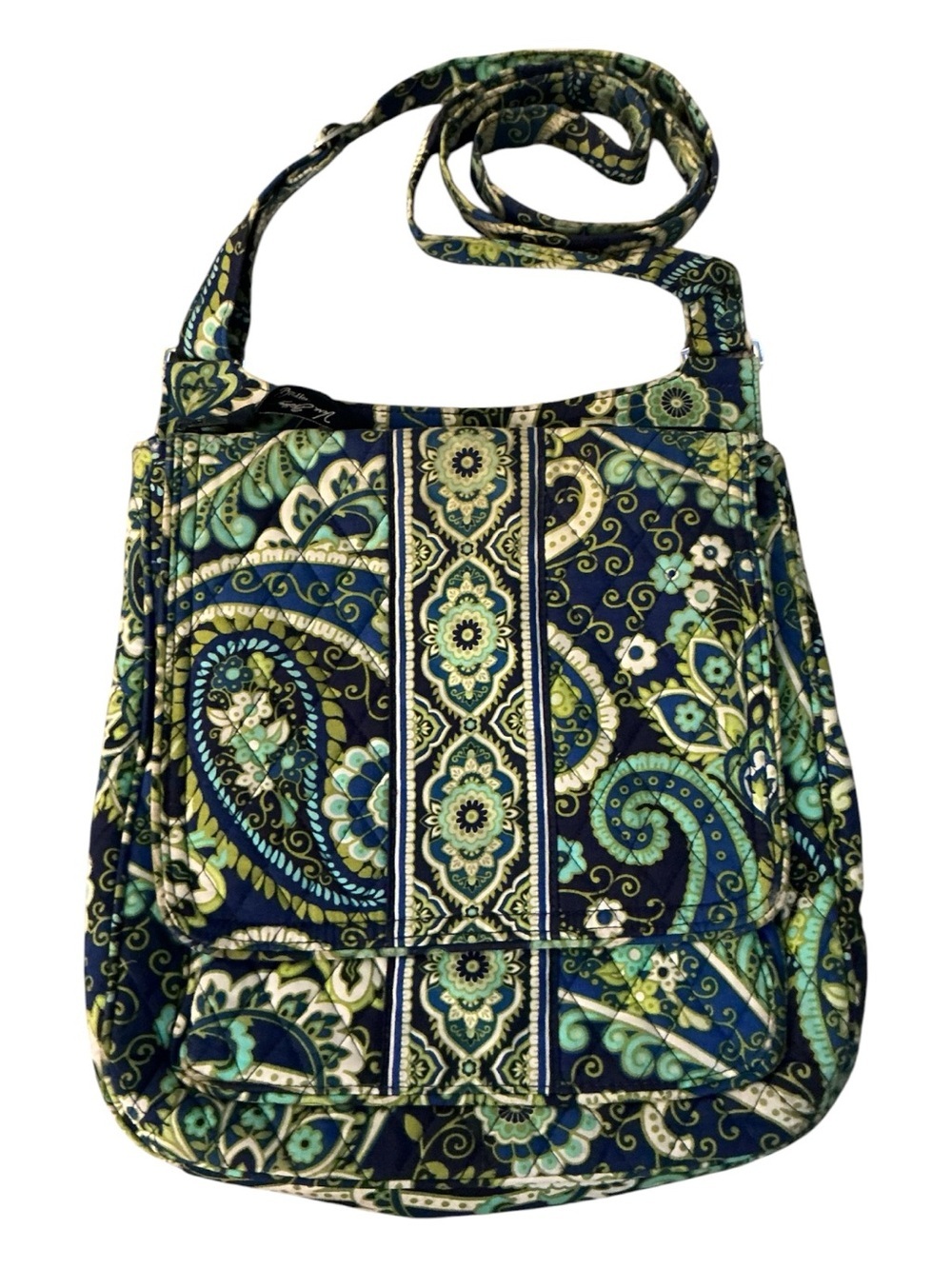 Vera Bradley Quilted Paisley Crossbody messenger bag eclectic grandpa cozy
